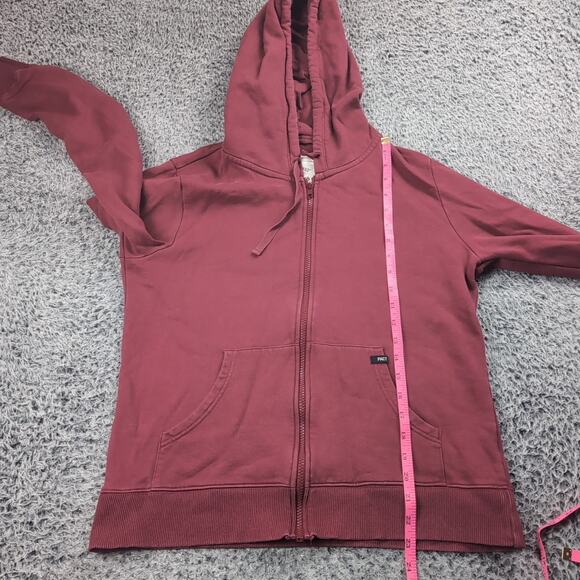 Pact Hoodie Adult Large Red Full Zip Organic Cotton Hooded Sweatshirt Jacket - Picture 4 of 6